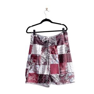 Billabong Mens Patchwork Bottle Opener Swim Trunks Board Shorts Multi Size 32